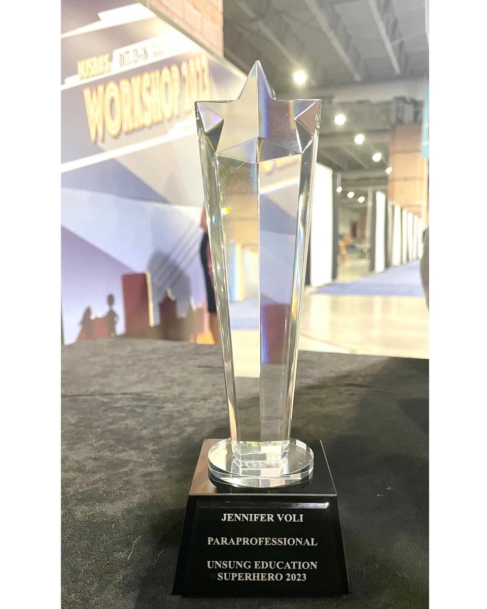 Mrs. Voli, a true 𝙐𝙣𝙨𝙪𝙣𝙜 𝙃𝙚𝙧𝙤! Recognized at the NJ School Board Association Conference, she embodies dedication &amp; empowering students. Mrs. Voli, you inspire us all &amp; remind us that with determination, every dream is within reach. Thank you for your commitment! 📚✨