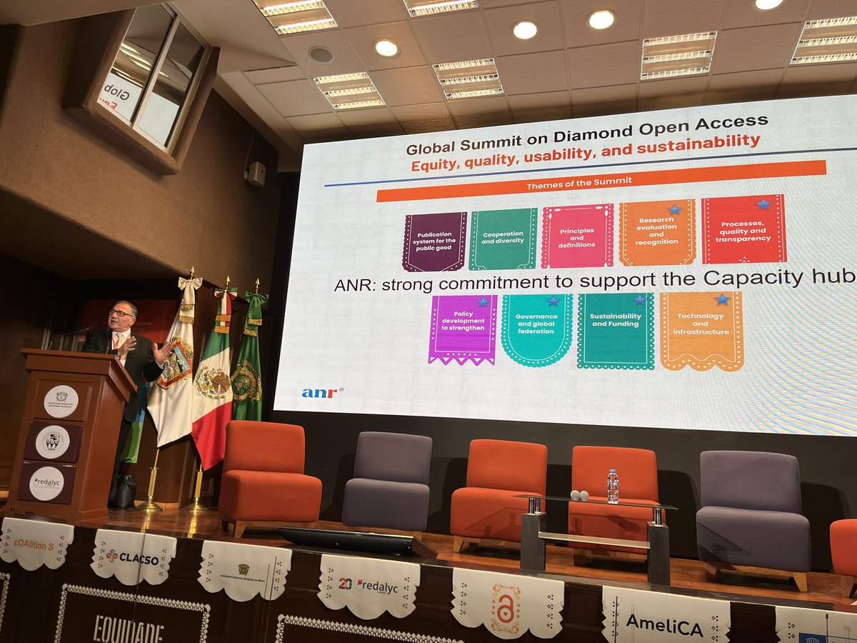 Opening of the 2nd Diamond Open Access conference in Toluca by @ThierryDamerval CEO @AgenceRecherche announced the support to the launch of the Capacity Hub up to 250k€ #DiamondOASummit #Act4DiamondOA @cOAlitionS_OA @OPERASEU @ScienceEurope