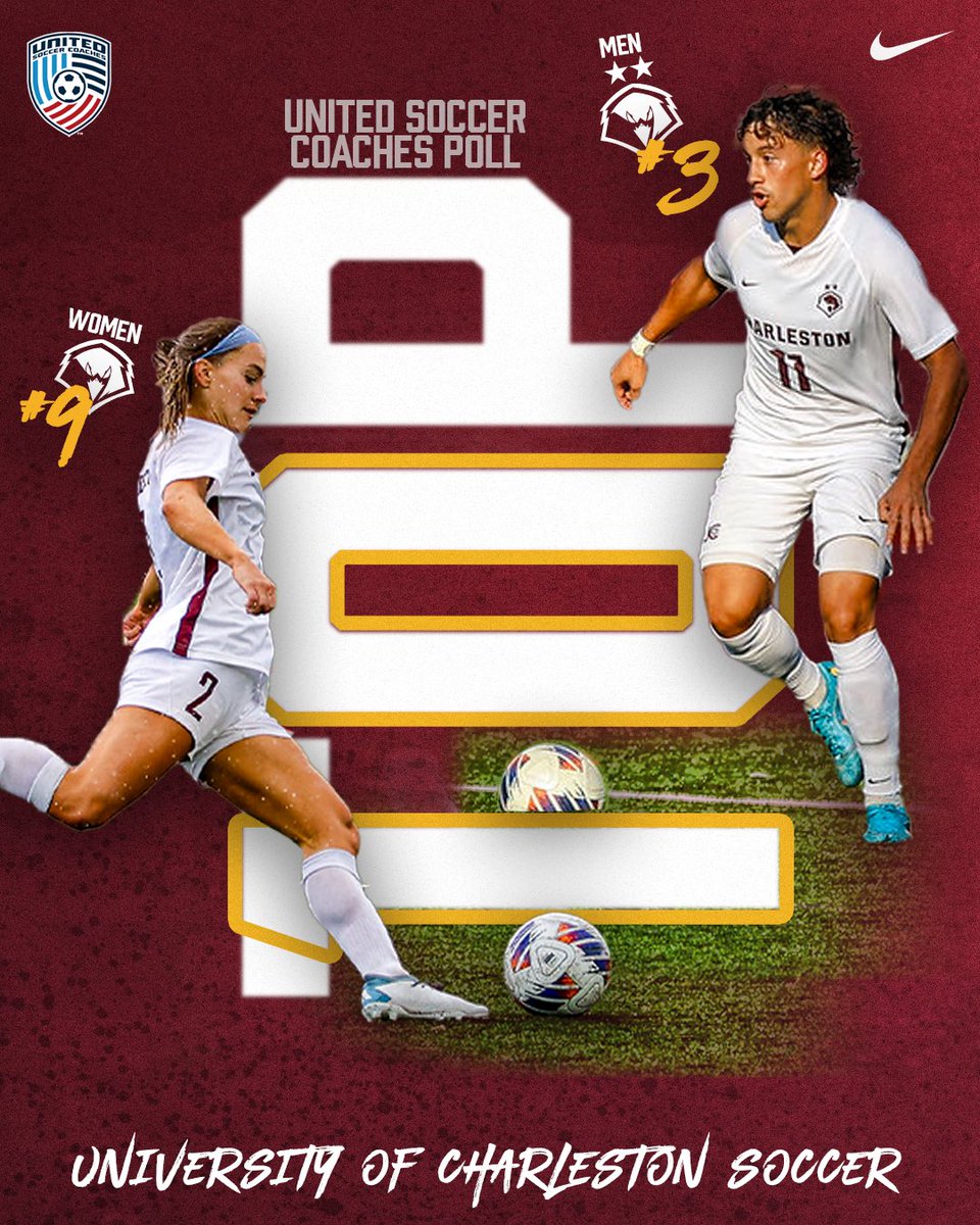 ucwv_athletics's tweet photo. ⚽️The University of Charleston is currently the only NCAA D2 institution with both their men’s and women’s soccer programs ranked in the United Soccer Coaches Poll top 10 ��👏

#WingsUp https://t.co/X6X9FnOSwp