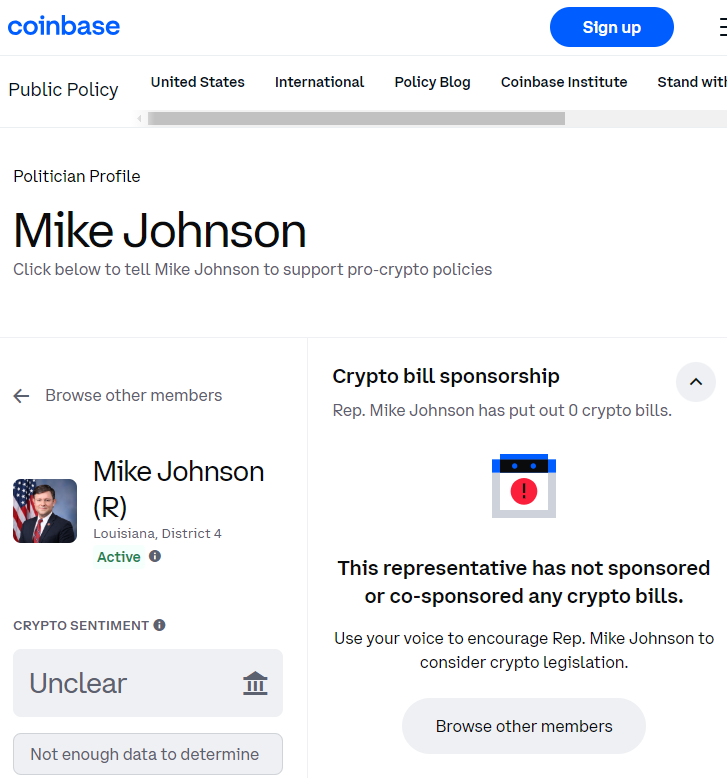 ParrotCapital's tweet photo. #Coinbase aka #Clownbase 🤡 (ticker: $COIN) didn't get their crypto shill bro Tom Emmer in as Speaker of the House, so instead they'll have to deal with Mike Johnson.
So much for "Crypto Congress". 🫠
🎶 *sad trombone sounds* 🎶 https://t.co/gK9Q2gzNLA