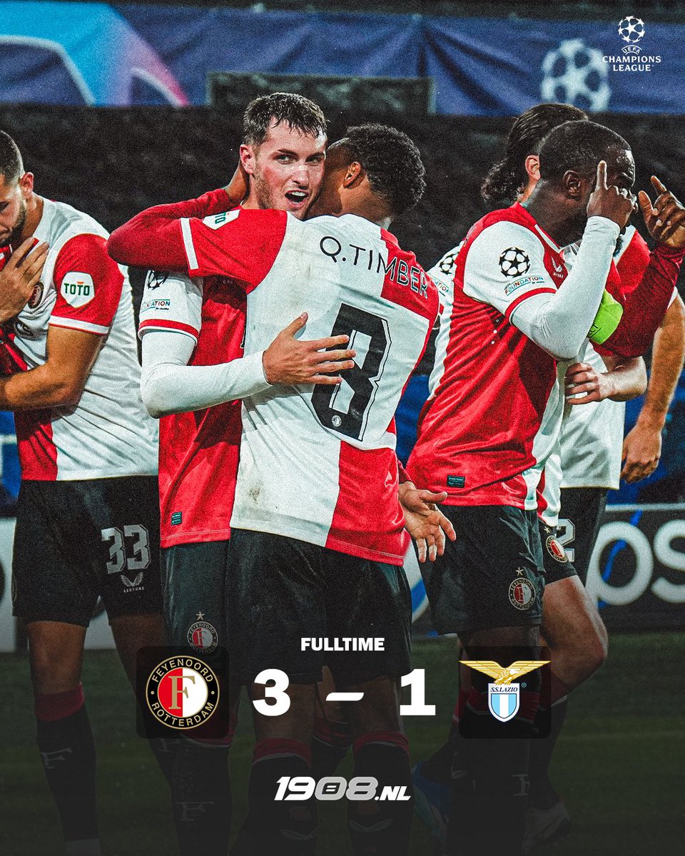1908nl's tweet photo. 𝗙𝗧 • Heeerlijkke winst in eigen huis!! 😍😍🏟️ 
#UCL • #feylaz https://t.co/FrbDt64I39