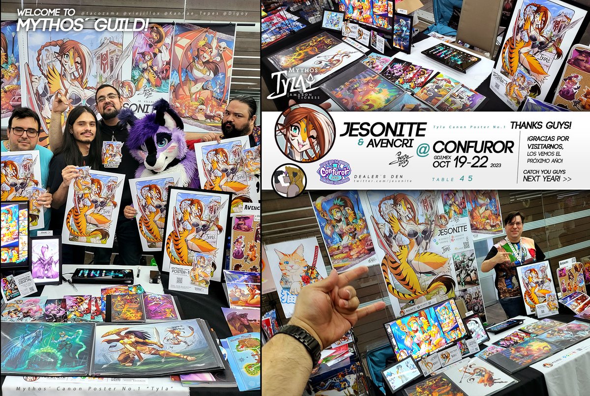 jesonite's tweet photo. Thank you so Much for Supporting Us at @Confuror! -"Muchísimas Gracias por Apoyarnos!" - We hope to see you guys next Year, so you can join us for a New Adventure! @avencri @tacozama @PincelDreams @Kannae_Tepes #digoy #confuror2023 #Confuror2023
📷 https://t.co/pTVWVW3r1M