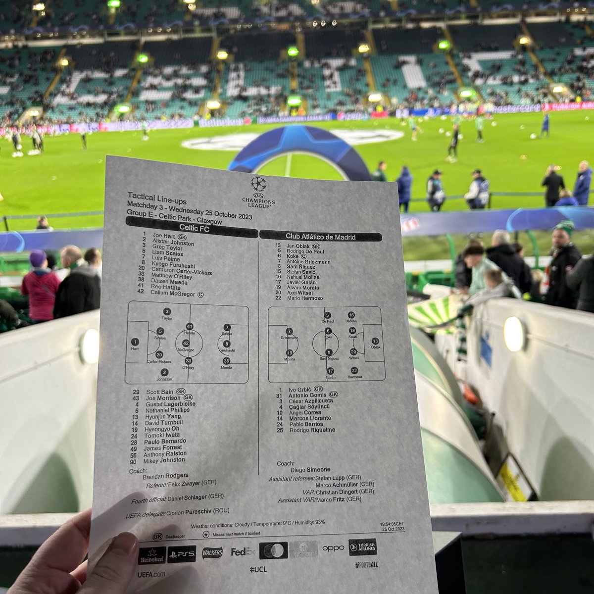 Back on commentary for Champions League action at Celtic Park tonight. Always a pleasure 🍀