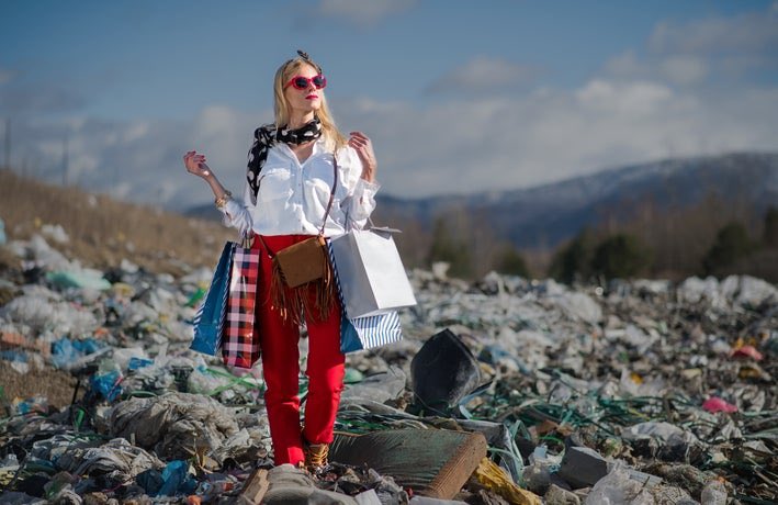 One garbage truck per second dumps a load of clothes waste into landfill sites. The clothes industry is certainly near the top of the list for Unsustainable.
