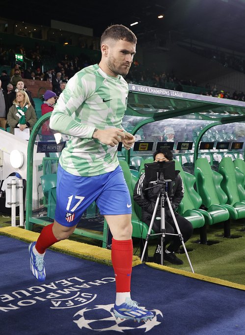 Javi Galán, en el Valencia-Atlético (Foto: ATM).