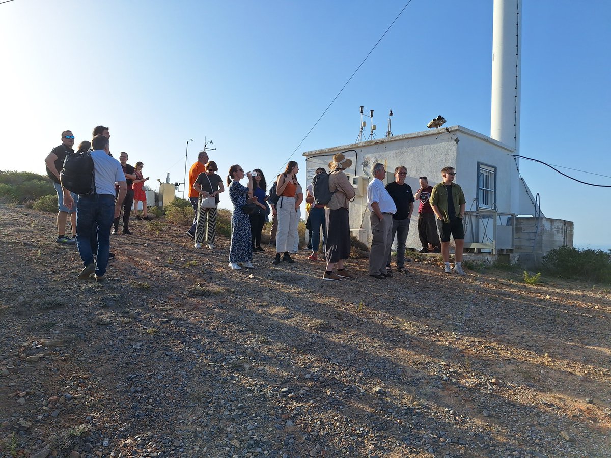 MKanakidou's tweet photo. ACTRIS week 2023 visit of ACTRIS steering committee at Finokalia observatory in Crete #Actris_week_2023 #uoc #ecpl https://t.co/G5GdRDJcoz