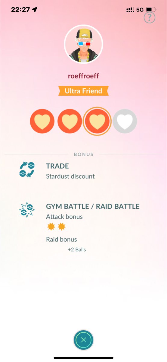 snicKerjjPoGO's tweet image. Became Ultra Friends with @roeffroeff_pogo and just snagged my second Master Ball! 🎉 #PokemonGO #UltraFriends #MasterBall