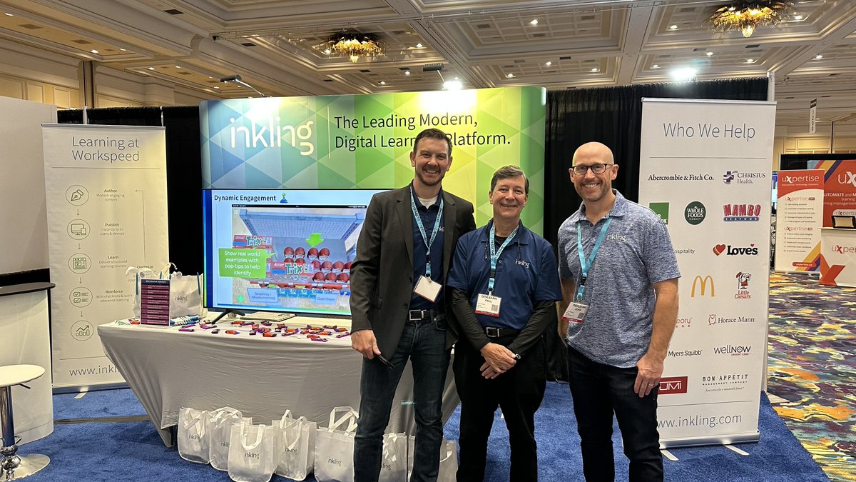 inkling's tweet image. Be sure to meet some Inkling team members at booth 823 at @devlearn!
#DevLearn2023