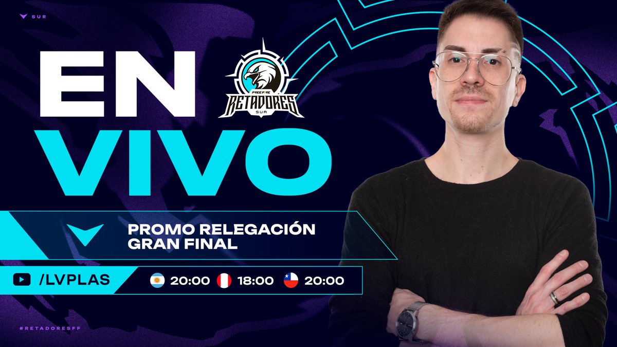 Retadores Free Fire Sur (@lvpsurff) on Twitter photo En vivo 🔴 | Gran final ascenso a #RetadoresFF
¡Última oportunidad para conseguir su lugar en Retadores Sur! Es momento de demostrar nivel. 💪
<a href="/cantenidos/">Pablo Velazco</a>
📺youtube.com/@LVPlas En vivo 🔴 | Gran final ascenso a #RetadoresFF
¡Última oportunidad para conseguir su lugar en Retadores Sur! Es momento de demostrar nivel. 💪
<a href="/cantenidos/">Pablo Velazco</a>
📺youtube.com/@LVPlas