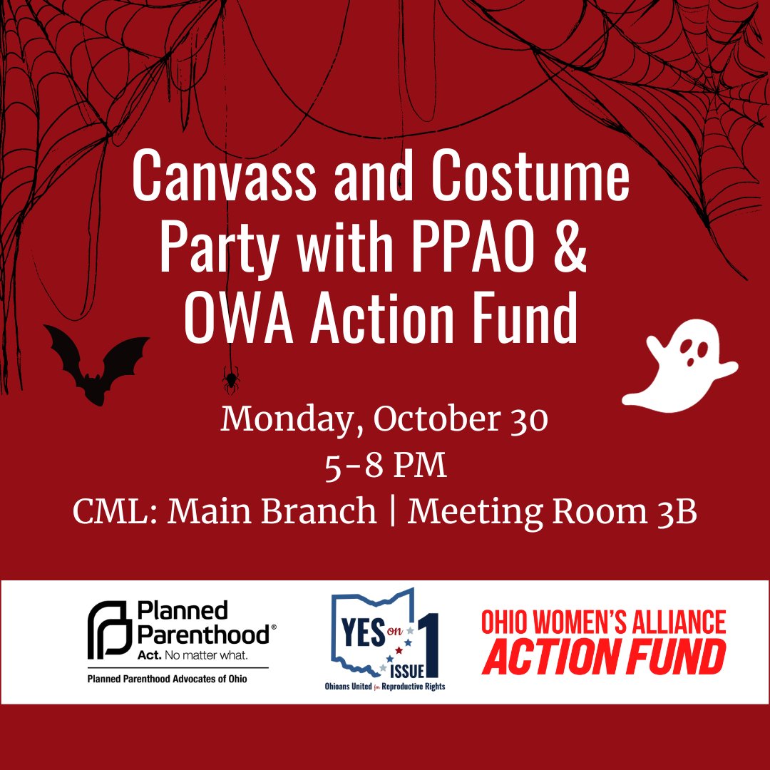 OHWomenAF's tweet photo. Throw on your favorite costume and join OWA Action Fund, @PPAOhio, and @OURR2023 for a pre-Halloween canvass! https://t.co/C2oVJnjoYX
#VoteYesInNovember #OURRohio https://t.co/NWDjKtMlT1