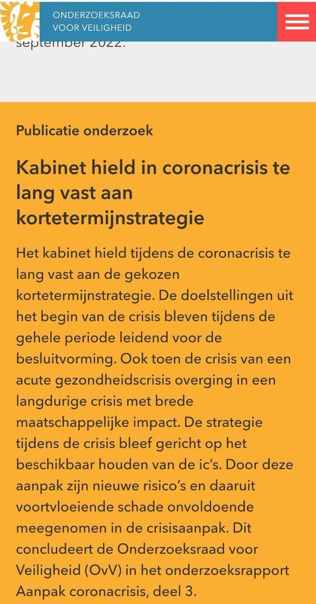 Het kabinet had last van tunnelvisie, sociale en maatschappelijke aspecten werden onvoldoende mee gewogen, een gebrek aan maatschappelijk dialoog...

Het derde OVV rapport is vandaag gepubliceerd. Ik ga er maar eens goed voor zitten.

onderzoeksraad.nl/nl/page/20377/…