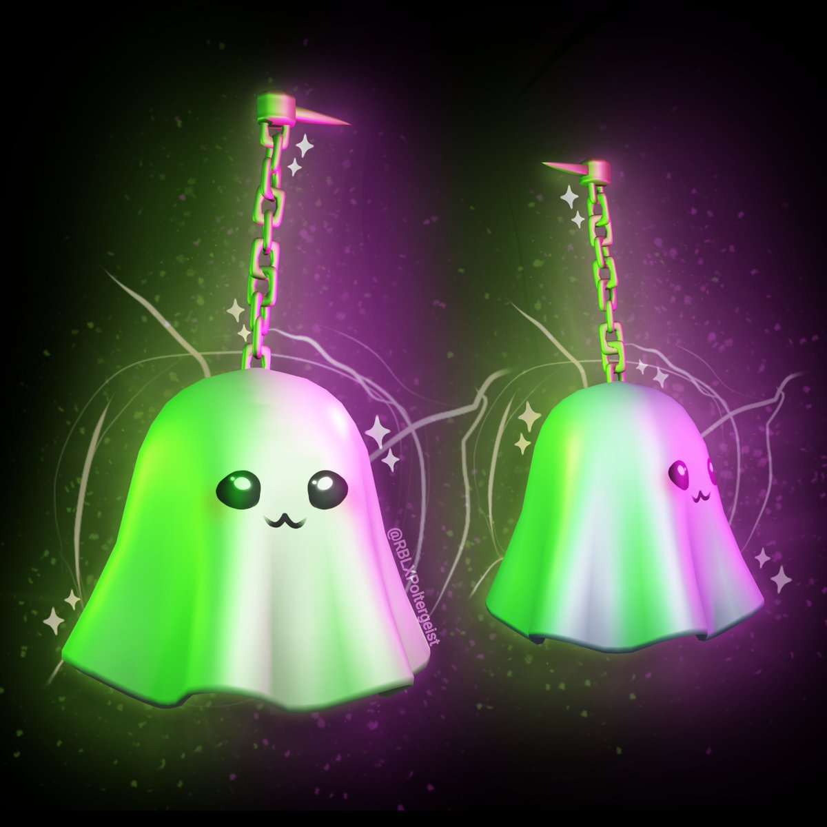 RBLXPoltergeist's tweet photo. 👻!!Adorable Ghost Earrings!!👻

"these two cute ghosts are here to whisper stuff into your ear, stories, jokes and gossip👀"

🕯️Concept for #royalehigh 

🪞Tags: #royalehighconcept #royaleween #royalehighart #royalloween2023 https://t.co/3K9kGNPIFB