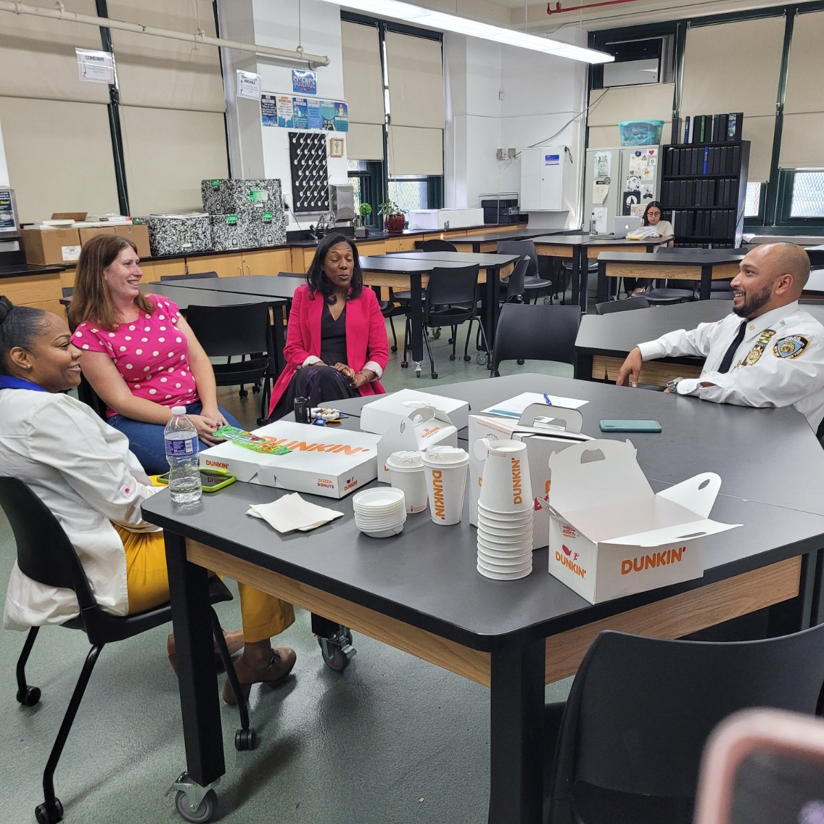 We had a great meeting with the Principals of Brooklyn Academy of Global Finance, M.S. 57, and Bella Academy Charter School. Working together to ensure the safety and well being of the school community in BedStuy.