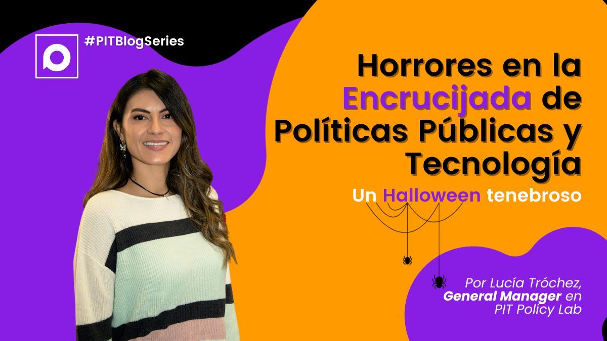 PitPolicy's tweet photo. 🎃👻🕸️ Descubre los oscuros secretos de la intersección entre #políticaspúblicas y #tecnología en nuestro nuevo artículo del #PITBlogSeries de la mano de nuestra @lulutro. 💻💀 ¡No te lo pierdas! https://t.co/yheCAHLR4V https://t.co/fLiQevr4HN
