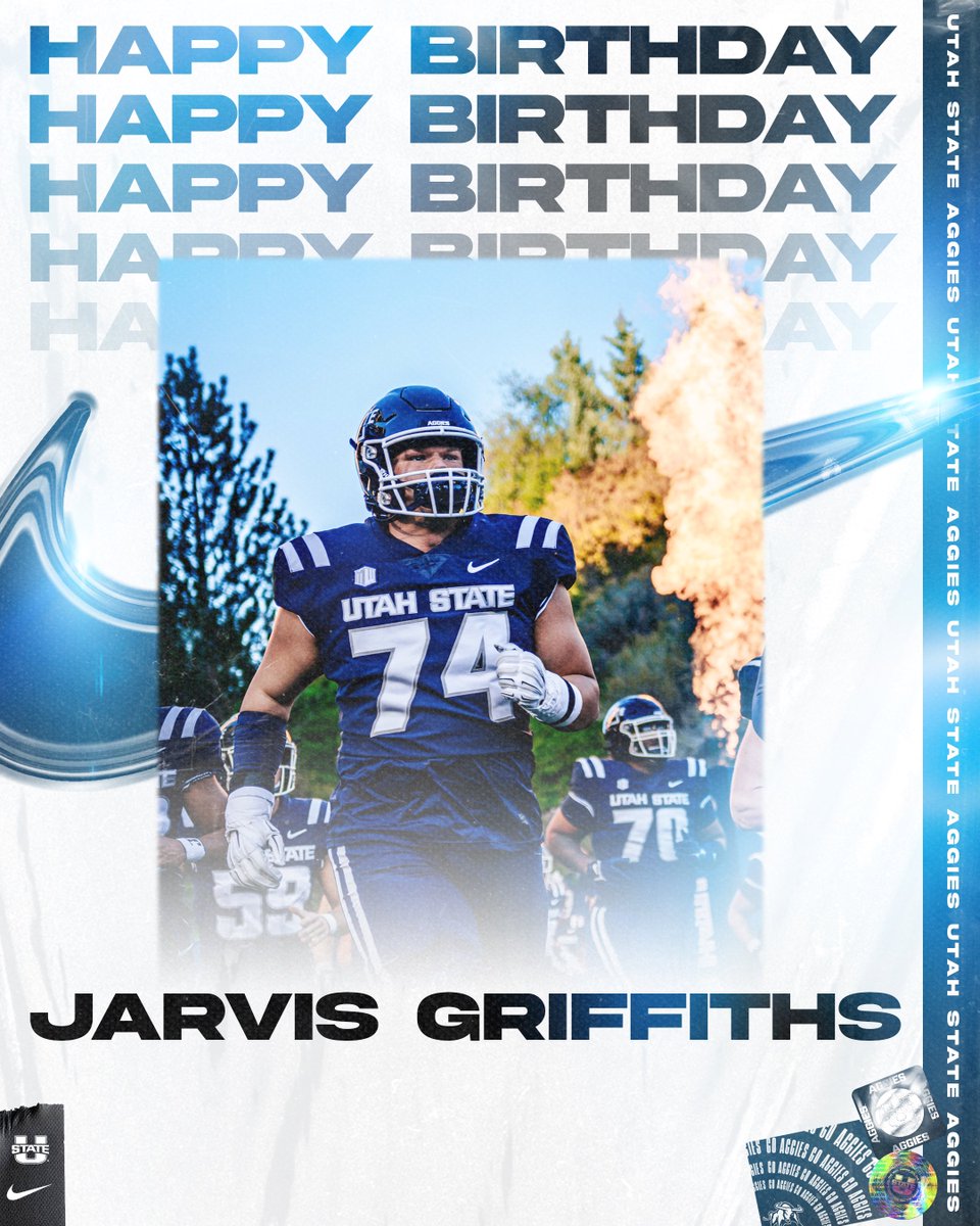 USU Football (@usufootball) on Twitter photo Happy Birthday to <a href="/GriffithsJarvis/">Jarvis Griffiths</a> !🎂🎉 
#AggiesAllTheWay Happy Birthday to <a href="/GriffithsJarvis/">Jarvis Griffiths</a> !🎂🎉 
#AggiesAllTheWay