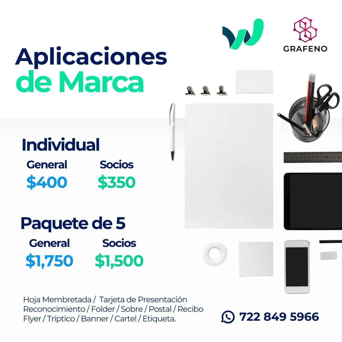 GrafenoSBN's tweet photo. ✨¡Tu marca es la imagen de tu negocio!✨
Nuestros paquetes de imagen corporativa están diseñados para ayudarte a destacar entre tus competidores. 
¡Contáctanos hoy mismo y comienza a impulsar tus ventas y tu crecimiento empresarial! https://t.co/xY3Px33G2S