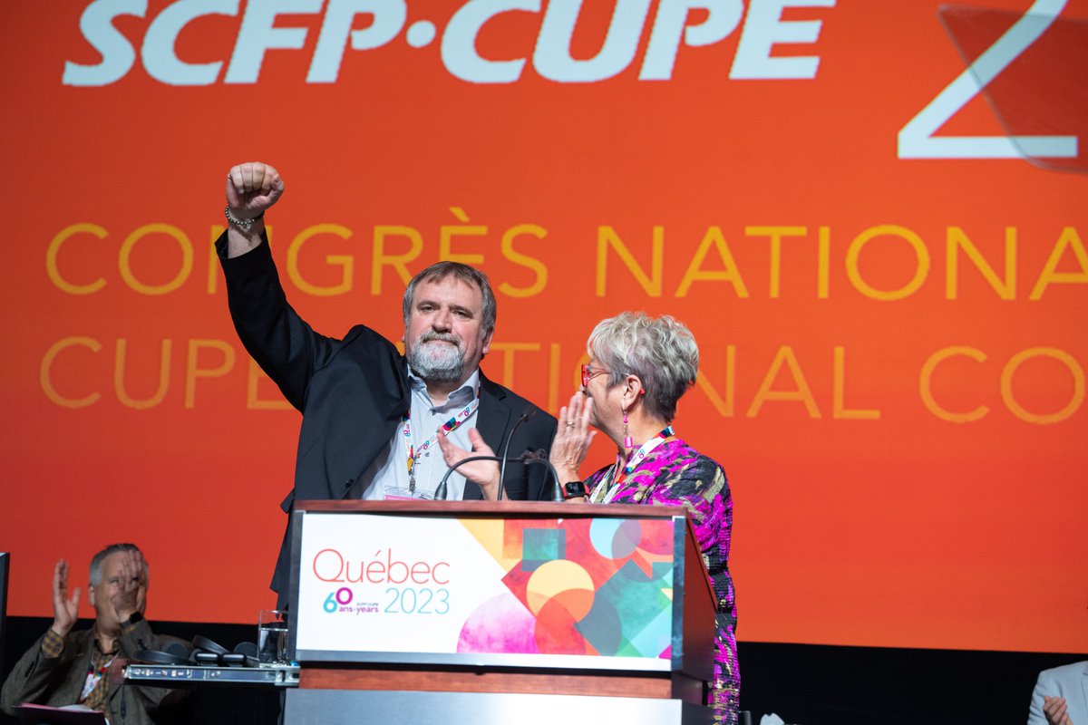 MarkHancockCUPE's tweet image. I’m so grateful to our members for entrusting me to continue representing our great union from coast to coast to coast. I’m energized to keep fighting for progress for our members, for strong public services, and for social justice. Merci mes ami.e.s!