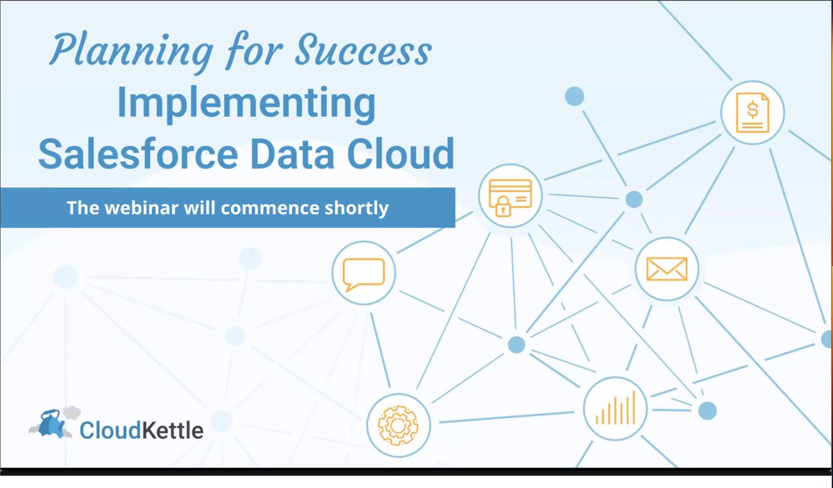 Here we go! <a href="/salesforce/">Salesforce</a> <a href="/eliotharper/">Eliot Harper</a>  #datacloud #trailblazers