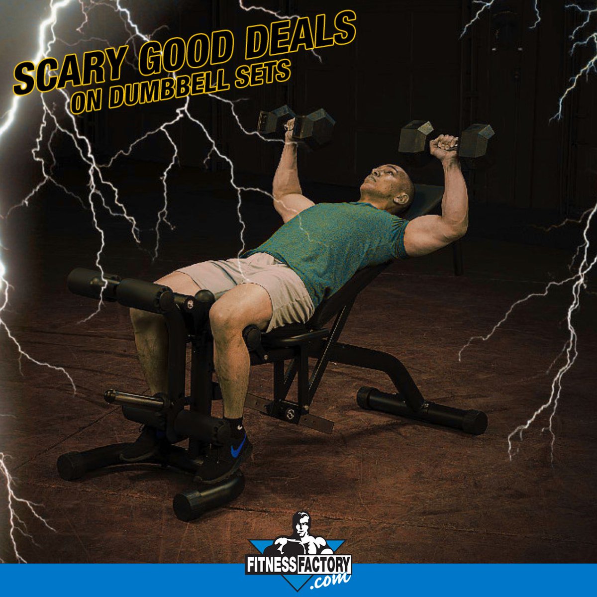 fitfactorycom's tweet photo. No tricks, only treats — don't miss out on our Scary Good Deals on dumbbell sets! 😱 Rubber hex, iron hex, round rubber &amp; more at FRIGHTENING low prices.

Shop if you dare at https://t.co/5mnNGioKOV https://t.co/7eGy3HPLQw