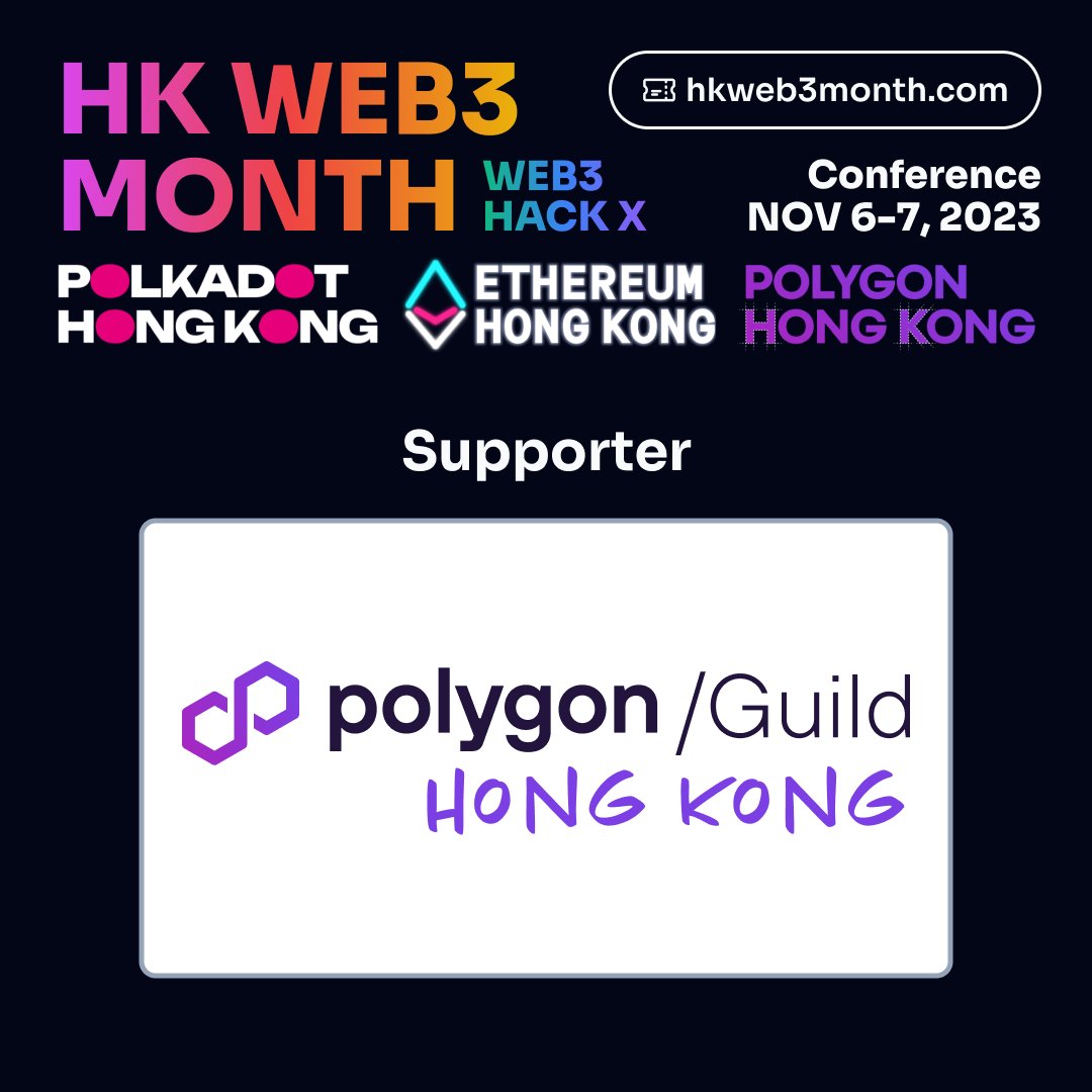 Thank you <a href="/0xPolygonHK/">Polygon Guild HK</a>!

🎟️ Free hkweb3month.com/tickets