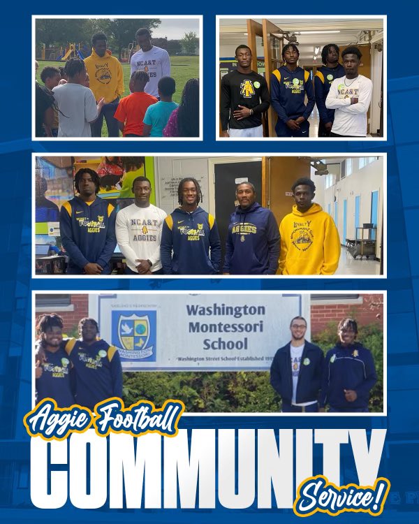 Aggie Football doing our part in the community…Got to love being an Aggie! 🫶 #AggiePride | #AggiesDo | #Elite