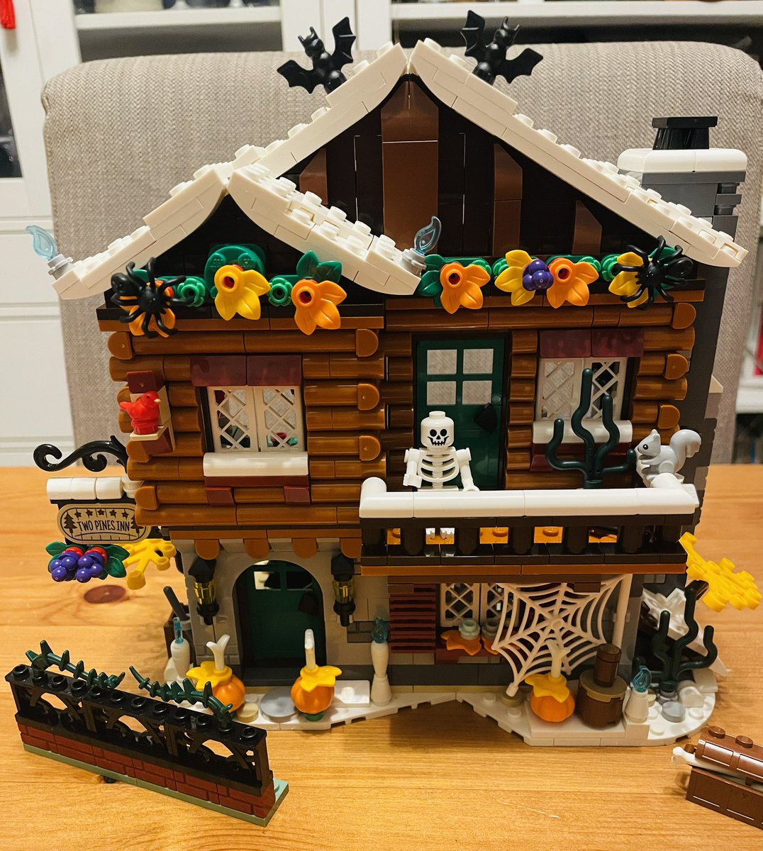Bought myself the <a href="/LEGO_Group/">LEGO</a> Alpine Lodge and then decorated it for Halloween.