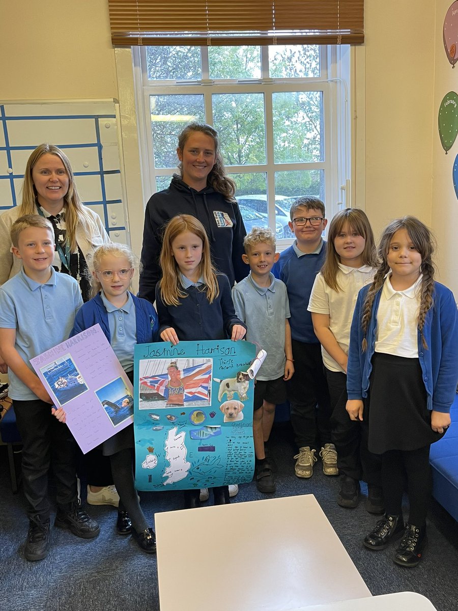 Exciting day. Jasmine Harrison, ex Sowerby pupil, came to inspire the next generation. York radio interviewed her and the children. Such an opportunity. Thank you Mrs Henn for organising this wonderful event and for liaising with Radio York. #RadioYork