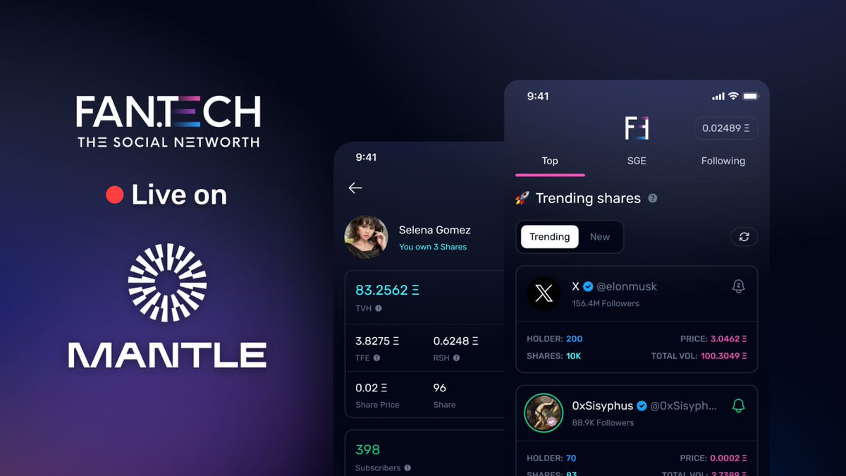 🚀SocialFi have been trending currently, With many experts claiming that SocialFi will be the future of Social media &amp; networking.

⏫And today we will be reviewing the top SocialFi platform built on <a href="/0xMantle/">Mantle Network</a>. 

🏟️ FanTech | <a href="/joinfantech/">fan.tech</a> : The new way of Social Networking 

🧵👇