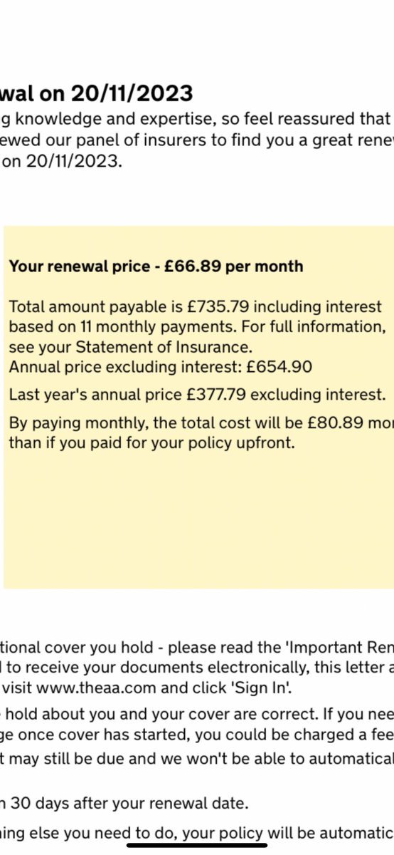 I mean if I don’t laugh, I’ll cry. No claims this year, no claims for 7 years in fact <a href="/TheAA_UK/">The AA</a> what have you got to say for yourselves? #theaa #thieves