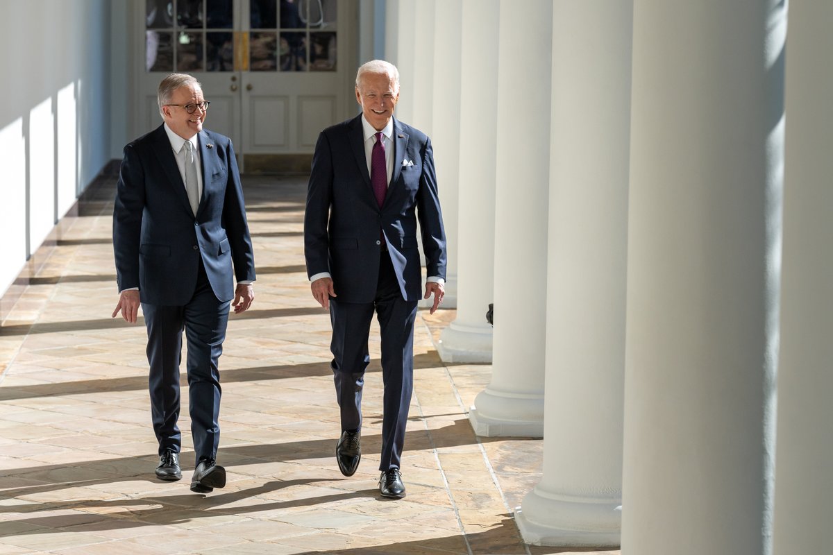 POTUS46Archive's tweet image. Prime Minister, we’ve been in close touch since the moment you came into office.
 
We’ve met all around the world, and now, it’s wonderful to be by your side here at the White House as we advance our Alliance in new, concrete ways.