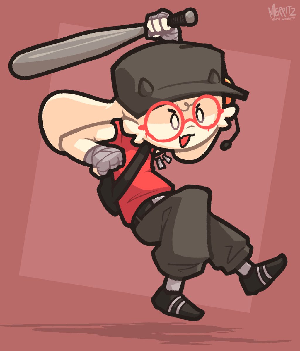 Not_Merritz's tweet photo. Flufftober Day 25 - Scout from TF2      
- Suggested by @/ralsei_gaming4 -      

leave any suggestions for the next costume in the replies! Most liked suggestion will be drawn tomorrow!      

#Ralsei #DELTARUNE #flufftober #TF2 #tf2scout #TF2fanart https://t.co/mmZJOuqlkS