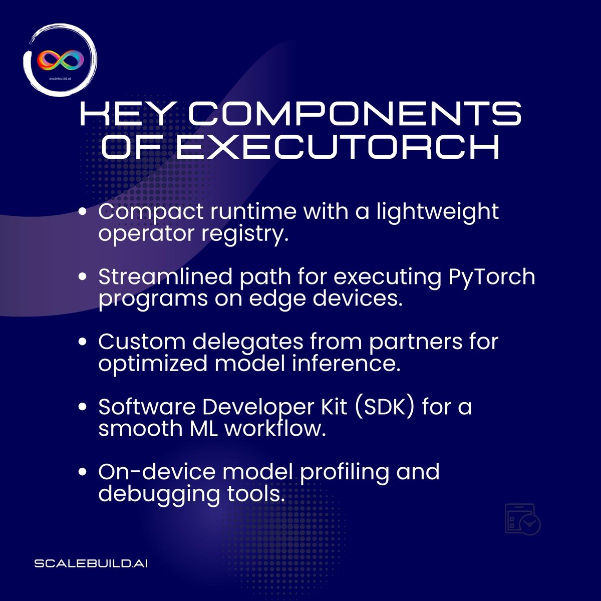 scalebuildai's tweet image. PyTorch Edge: Enabling On-Device Inference Across Mobile and Edge Devices with ExecuTorch
.
.
.
#ExecuTorch #PyTorchEdge #AIInference #OnDeviceAI