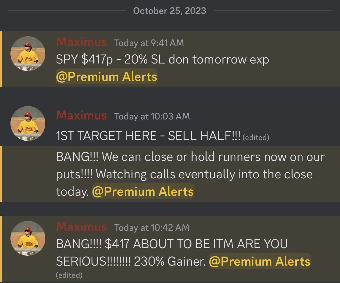 alunoswealth's tweet photo. WE ARE ON A 7 day win streak!!!! 7/7 on all SPY trades. Over 500% total in gains. Today was our biggest trade during this streak. Small accounts are going crazy!!!!! 

#DayTrading #FinancialFreedom #OptionsTrading #Discord #SPY #SPYPUTS https://t.co/amIoJv205N