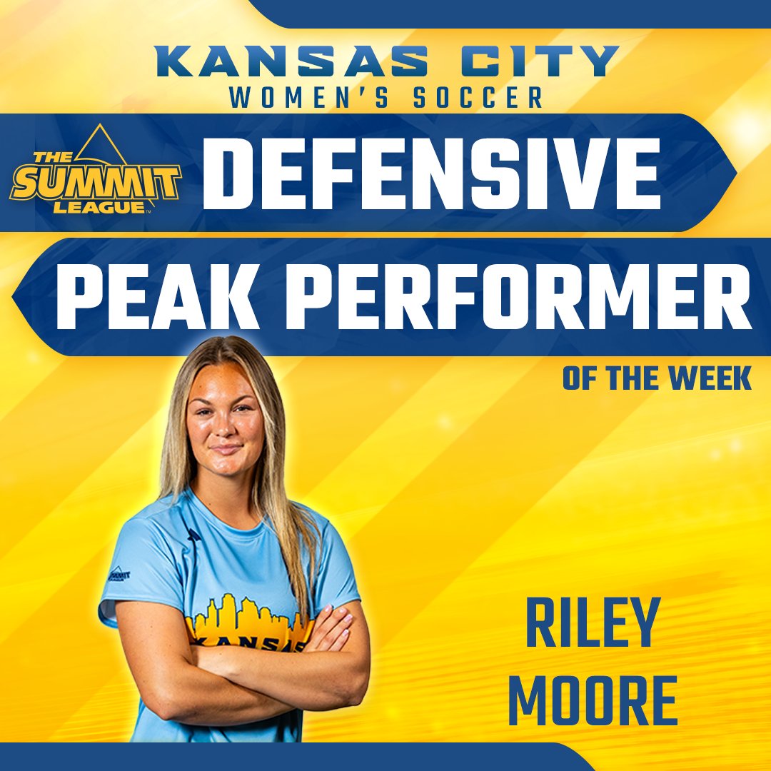 Kansas City Women's Soccer (@kcrooswsoccer) on Twitter photo A pair of shutouts and a postseason berth? All in a week's work for this week's <a href="/TheSummitLeague/">The Summit League</a> TicketSmarter Defensive Peak Performer of the Week ๐ช
READ โก๏ธ bit.ly/3tKh6cW
#ROOUP | #DeclareKC A pair of shutouts and a postseason berth? All in a week's work for this week's <a href="/TheSummitLeague/">The Summit League</a> TicketSmarter Defensive Peak Performer of the Week ๐ช
READ โก๏ธ bit.ly/3tKh6cW
#ROOUP | #DeclareKC