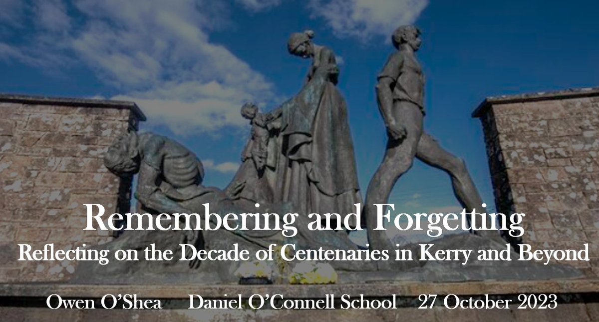 Looking forward to speaking at the Daniel O'Connell School in #Cahersiveen this weekend and reflecting on the Decade of Centenaries A great line-up of speakers on a diversity of topics The full programme for the weekend is available here on: danieloconnellsummerschool.com
