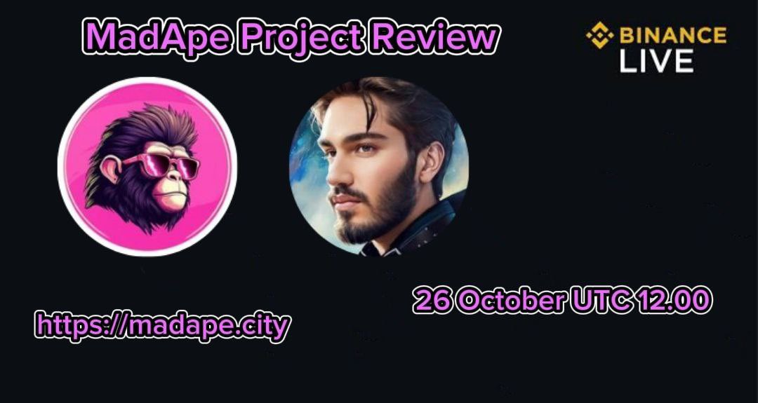 madapeeth's tweet photo. Tomorrow with @Cryptoahmeet #Binance live  #MadApeEth come rock out with the apes in Pink 💞 good vibes positive energy and more 
TG https://t.co/VPbXnQBo46 https://t.co/ppuqoqEn7i
