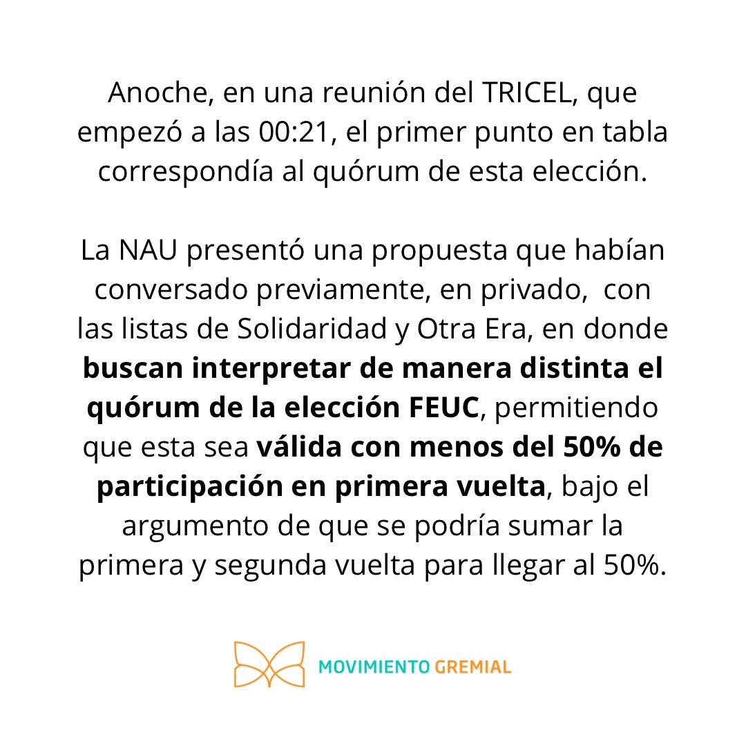 Mov. Gremial UC tweet media