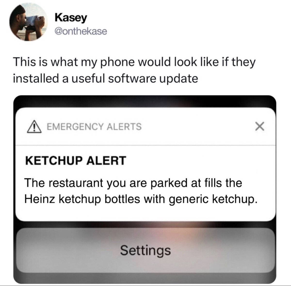 Friends let friends know when there is no name ketchup.