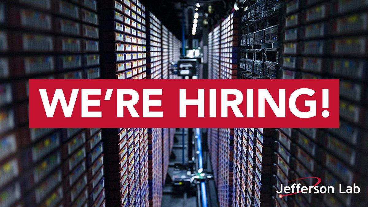 JLab_News's tweet image. 🗣️NEW JOB ALERT
Are you an innovator with a passion for cutting-edge tech?
Our next High Throughput Computing (HTC) Hardware Engineer will:
• Design state-of-the-art HTC systems
• Optimize compute systems
• Create comprehensive documentation
APPLY HERE: bit.ly/46GO4cP