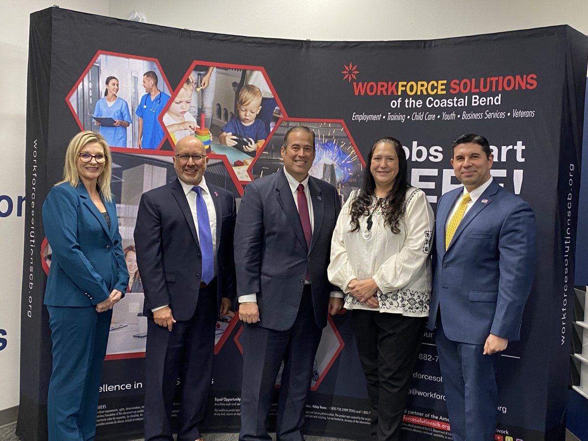 I had a chance to travel to the curved area of Texas to visit Workforce Solutions of the Coastal Bend. This board area covers 11 counties, from Beeville to Falfurrias and San Diego over to Rockport and down to #CorpusChristi. #TexasJobs #TreviñoAcrossTX #workforcesolutions