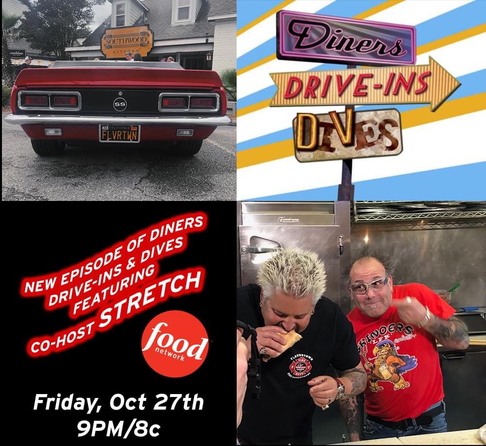 STRETCH (@stretchified) on Twitter photo Your favorite duo is back this Friday @ 9pm/8c on the <a href="/FoodNetwork/">Food Network</a>
Co-Host STRETCH and <a href="/GuyFieri/">Mayor Guy Fieri</a> hit the road to find the best sandwich! IT'S BIG BITES ONLY!! Check us out on Diners Drive-Ins and Dives!
#STRETCH #guyfieri #dinersdriveinsanddives #foodnetwork #foodie #Grinders Your favorite duo is back this Friday @ 9pm/8c on the <a href="/FoodNetwork/">Food Network</a>
Co-Host STRETCH and <a href="/GuyFieri/">Mayor Guy Fieri</a> hit the road to find the best sandwich! IT'S BIG BITES ONLY!! Check us out on Diners Drive-Ins and Dives!
#STRETCH #guyfieri #dinersdriveinsanddives #foodnetwork #foodie #Grinders