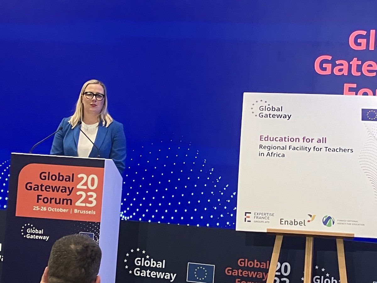 It was a pleasure to witness the signature of the Regional Facility for Teachers in Africa, a Global Gateway project, where the Finnish National Agency for Education is part of the implementing consortium. #GlobalGateway #Education #Africa