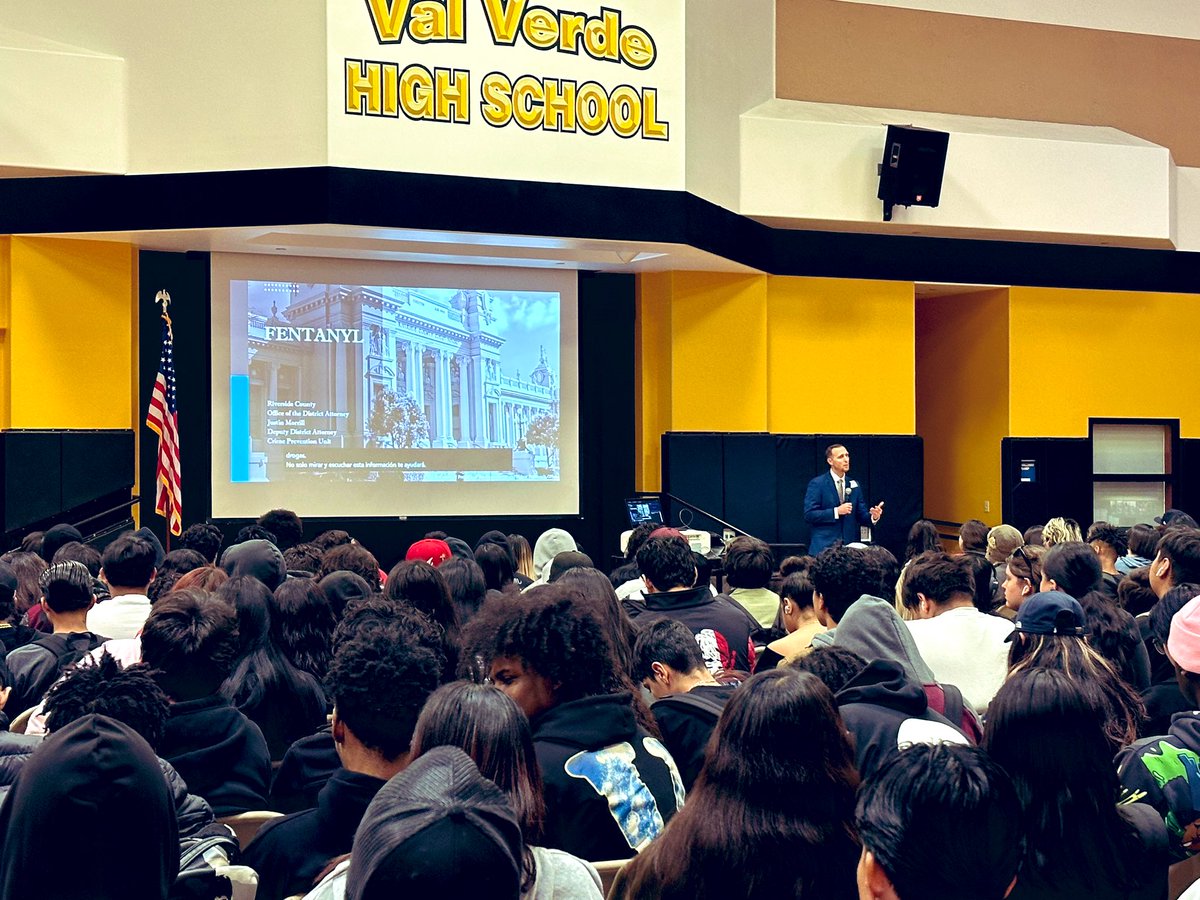 It’s Red Ribbon Week! Today, our entire school gathered for a presentation on the dangers of Fentanyl.