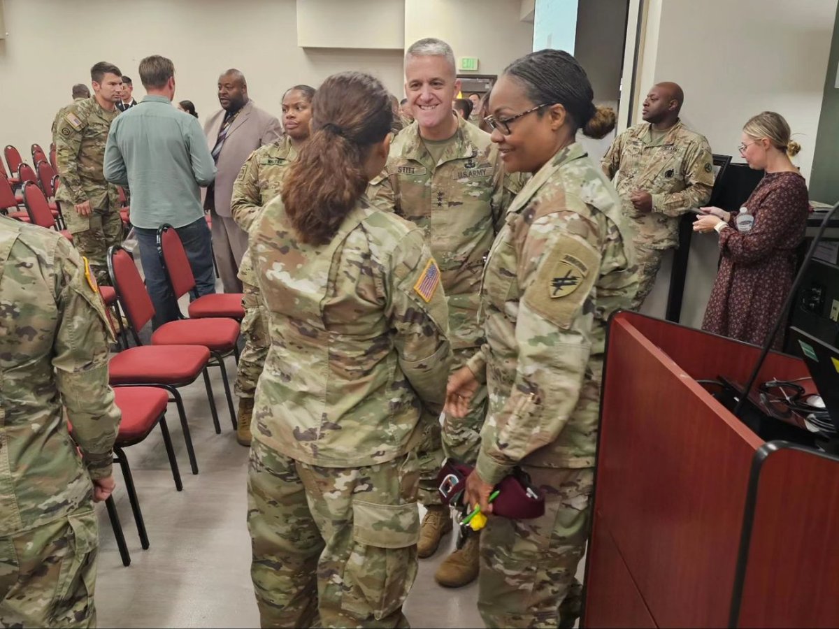 _TheRealDragon1's tweet photo. LTG Stitt visited Fort Liberty NC to speak at an AG all hands event. He provided mentorship and spoke on the new AG c
Corps strategies and IPPS-A updates forthcoming to the United States Army. https://t.co/ISkRwohKEG