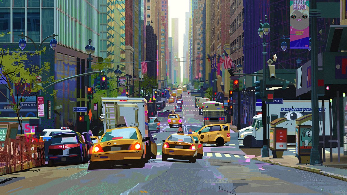 Digital painting for spider-verse, 2018.
