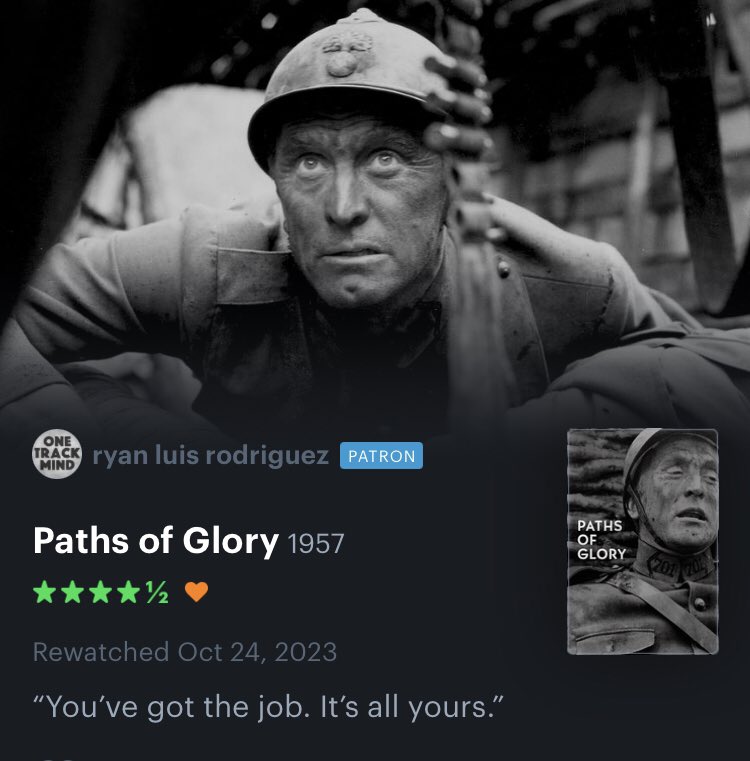 #NowWatching #PathsOfGlory