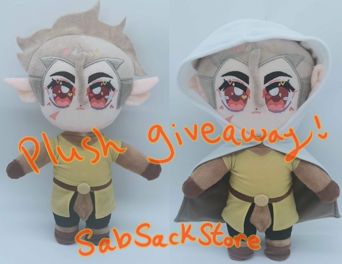 GIV3AWAY: My TOH Golden Guard Hunter plushes are now up, 🔗 in bio! For a chance to win one, follow/RT to enter, and tag friends for extra entries! Ends Nov26~ I've lots of other TOH plushes too like Willow, Raine, Amity, timeskip Hunter, Gus and more!!! #TheOwlHouse #huntertoh