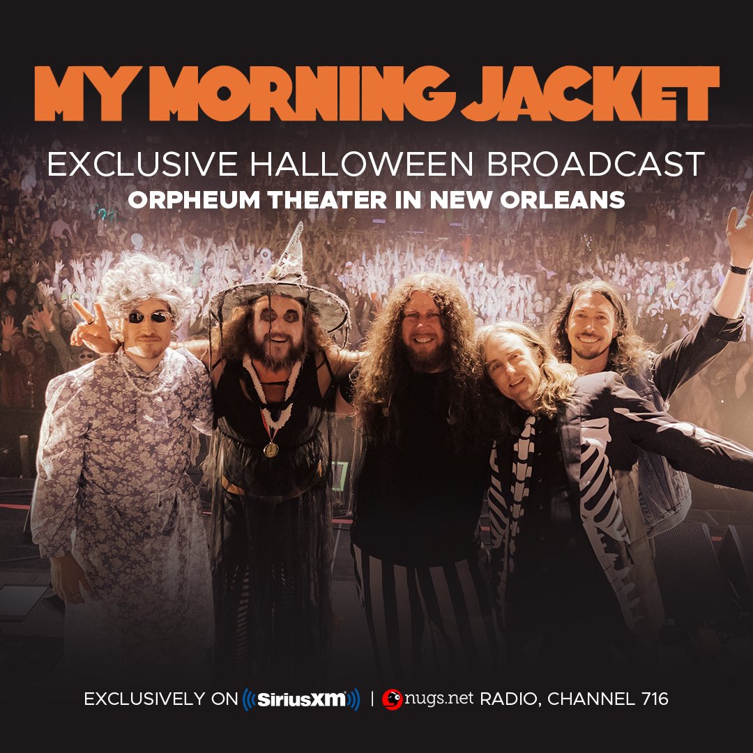 Hey folks! Next week, our Halloween performance at the Orpheum Theater in New Orleans will be airing live, exclusively on @SIRIUSXM @nugsnet Radio (channel 716)! Join us and share in the Halloween spirit starting at 8:30pm CT. And if you can’t catch us live that night, the show