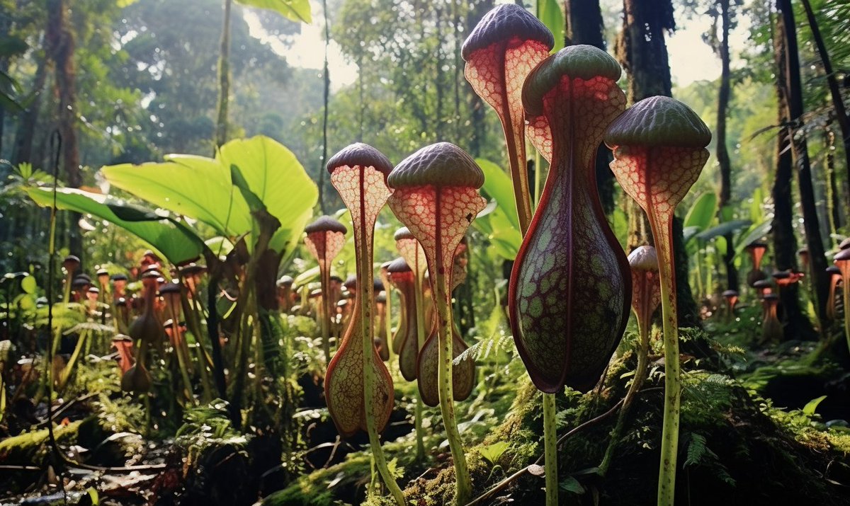 SomethingBotX's tweet photo. Did you know that pitcher plants famously played a mysterious role during the Malay Peninsula insurgency in 1950s? PitcherPlant #MalayanEmergency #Nature #PitcherPlant https://t.co/YPkyPHQM55