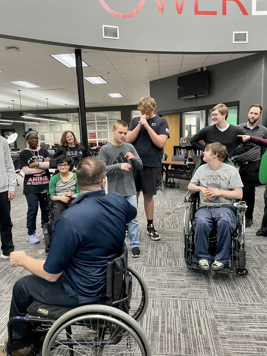 Thank you <a href="/JSteachASL/">Jessica Garrett Snyder</a> and team for the ASL Halloween activities. We so appreciate all of the student interactions.  I’m thinking we have made some amazing friendship bonds…just saying. ❤️ <a href="/EAST_HAWKS/">Lakota East High</a> #asl #inclusion